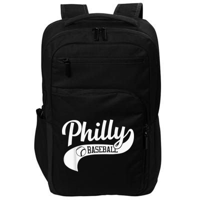 Retro Philadelphia Baseball Vintage Philly Swoosh Impact Tech Backpack