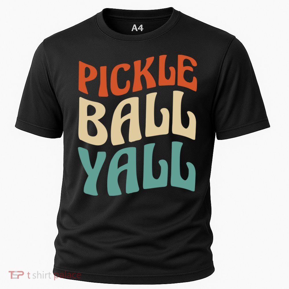 Retro Pickle Ball Yall Paddle For Team Sport Performance Shirt