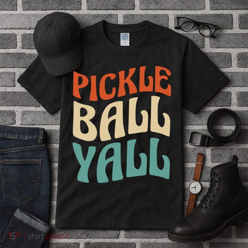 Retro Pickle Ball Yall Paddle For Team Sport Tall T-Shirt