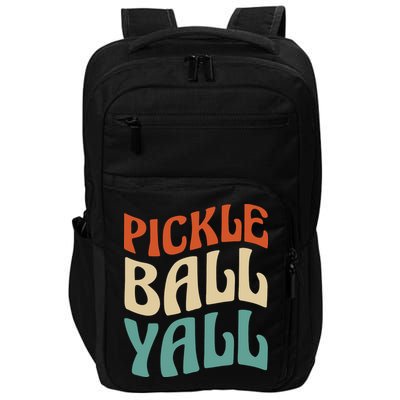 Retro Pickle Ball Yall Paddle For Team Sport Impact Tech Backpack