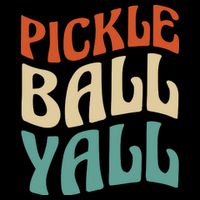 Retro Pickle Ball Yall Paddle For Team Sport 16 in Basic Backpack