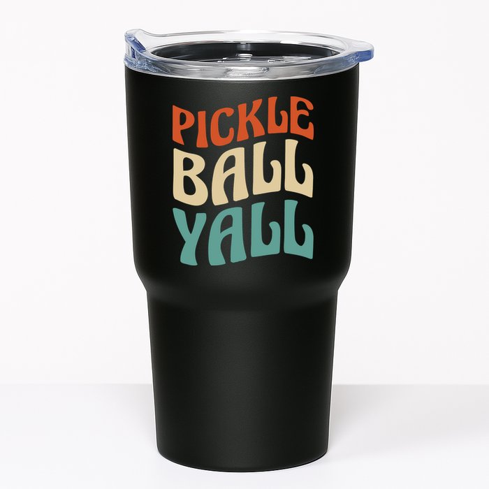 Retro Pickle Ball Yall Paddle For Team Sport Tumbler