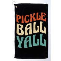 Retro Pickle Ball Yall Paddle For Team Sport Golf Towel