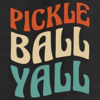 Retro Pickle Ball Yall Paddle For Team Sport Golf Towel