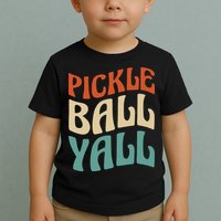 Retro Pickle Ball Yall Paddle For Team Sport Toddler T-Shirt