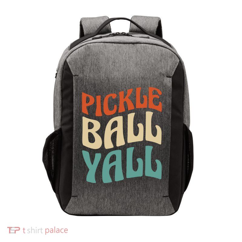 Retro Pickle Ball Yall Paddle For Team Sport Vector Backpack