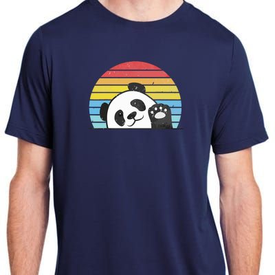 Retro Panda Cute Panda Bear Vintage Zookeeper Zoo Family Fan Adult ChromaSoft Performance T-Shirt