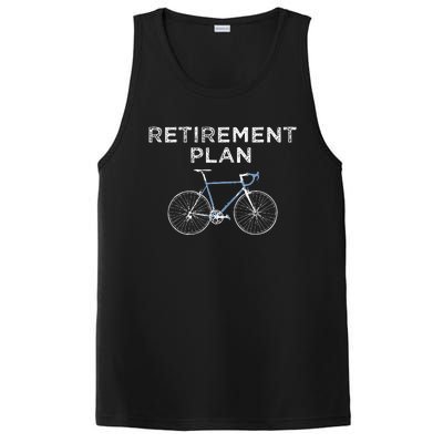 Retirement Plan Cycling Gift Bike Biking Retired Cyclist PosiCharge Competitor Tank