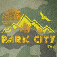 Retro Park City Utah Distressed Home Legacy Tie Dye Trucker Hat