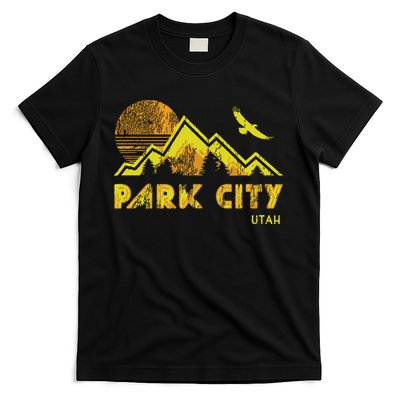Retro Park City Utah Distressed Home T-Shirt