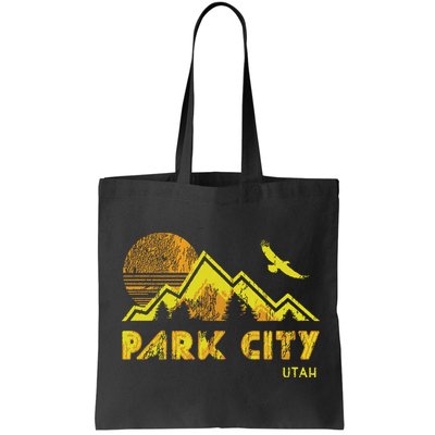 Retro Park City Utah Distressed Home Bag