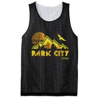 Retro Park City Utah Distressed Home Mesh Reversible Basketball Jersey Tank