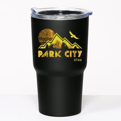 Retro Park City Utah Distressed Home Tumbler