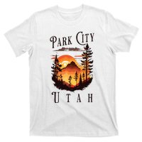 Retro Park City Utah National Park Mountains Nature Camping T-Shirt