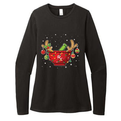 Reindeer Pharmacy Christmas Lights Pharmacy Life Womens CVC Long Sleeve Shirt