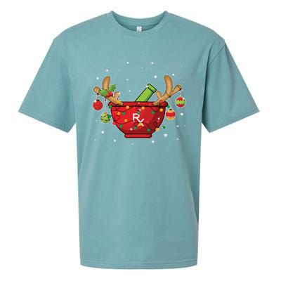 Reindeer Pharmacy Christmas Lights Pharmacy Life Sueded Cloud Jersey T-Shirt