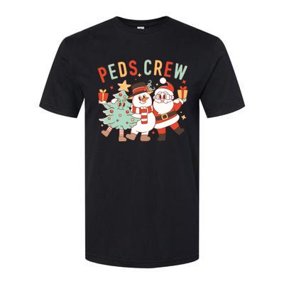 Retro Peds Crew Christmas Pediatric Nurse Nursing Group Softstyle CVC T-Shirt