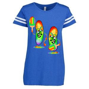 Rainbow Pride Couple Cucumber Pickles Pickleball Cool Gift Enza Ladies Jersey Football T-Shirt