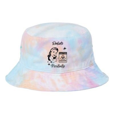 Radiate Positivity Caution Radiation For Abbey Tie Dye Newport Bucket Hat