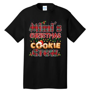 Red Plaid Cute Mimi Christmas Cookie Crew Outfit Kid Nephew Tall T-Shirt