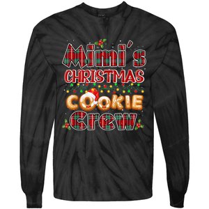 Red Plaid Cute Mimi Christmas Cookie Crew Outfit Kid Nephew Tie-Dye Long Sleeve Shirt