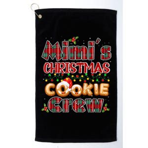 Red Plaid Cute Mimi Christmas Cookie Crew Outfit Kid Nephew Platinum Collection Golf Towel