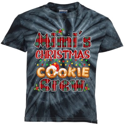 Red Plaid Cute Mimi Christmas Cookie Crew Outfit Kid Nephew Kids Tie-Dye T-Shirt