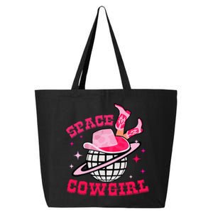 Retro Pink Cowhide Disco Space Cowgirl Western 25L Jumbo Tote