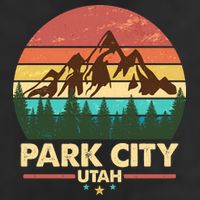Retro Park City Utah Mountain Cool Comfort Performance Bucket Hat