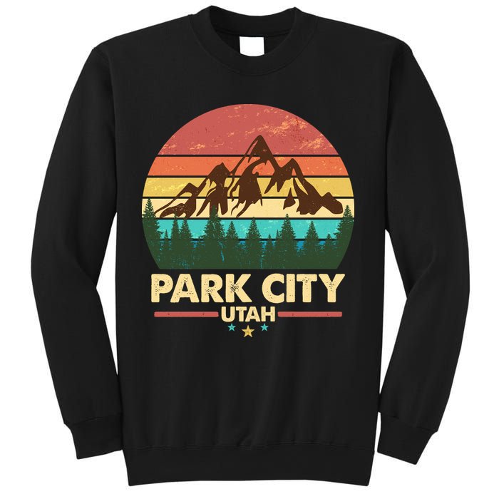 Retro Park City Utah Mountain Sweatshirt