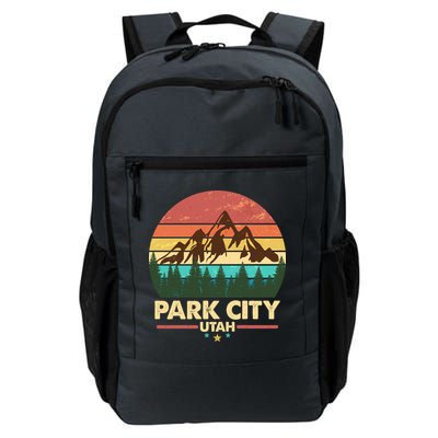 Retro Park City Utah Mountain Backpack