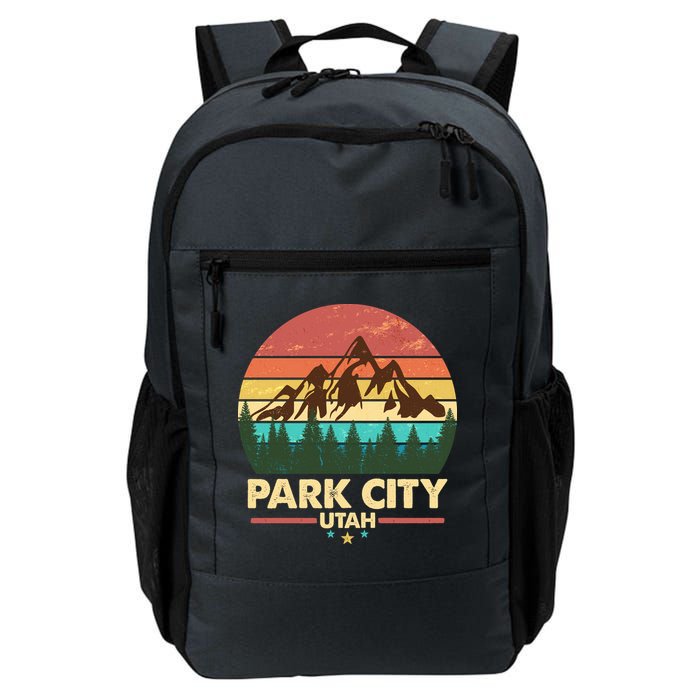 Retro Park City Utah Mountain Backpack