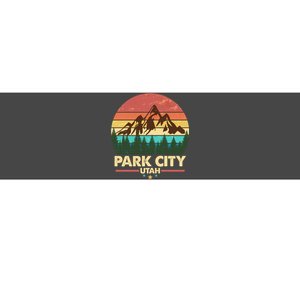 Retro Park City Utah Mountain Bumper Sticker