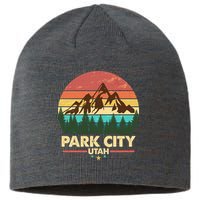 Retro Park City Utah Mountain Sustainable Beanie