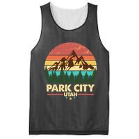 Retro Park City Utah Mountain Mesh Reversible Basketball Jersey Tank
