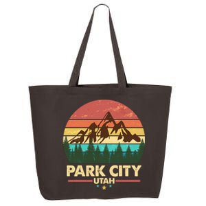 Retro Park City Utah Mountain 25L Jumbo Tote