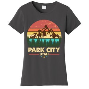 Retro Park City Utah Mountain Women's T-Shirt