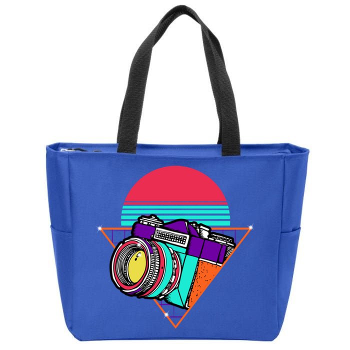 Retro Photography Cute Gift Vintage Camera Photographer Great Gift Zip Tote Bag