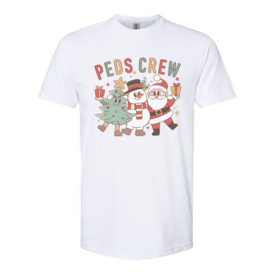 Retro Peds Crew Christmas Pediatric Nurse Nursing Group Cute Gift Softstyle® CVC T-Shirt