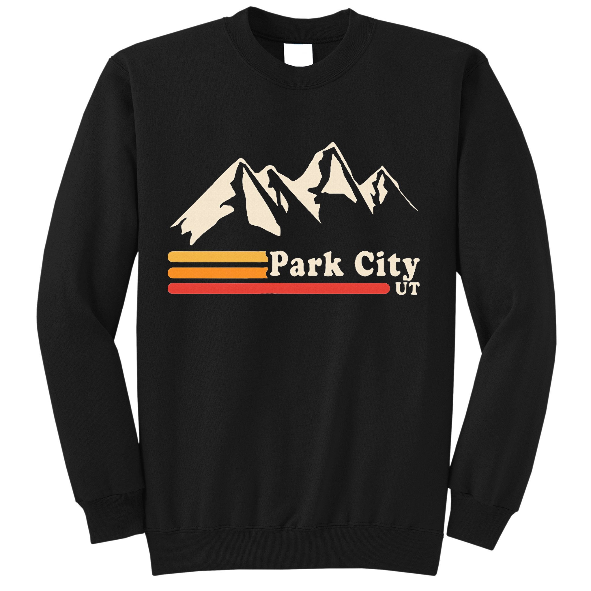 Retro Park City Utah Mountains Ski Sweatshirt