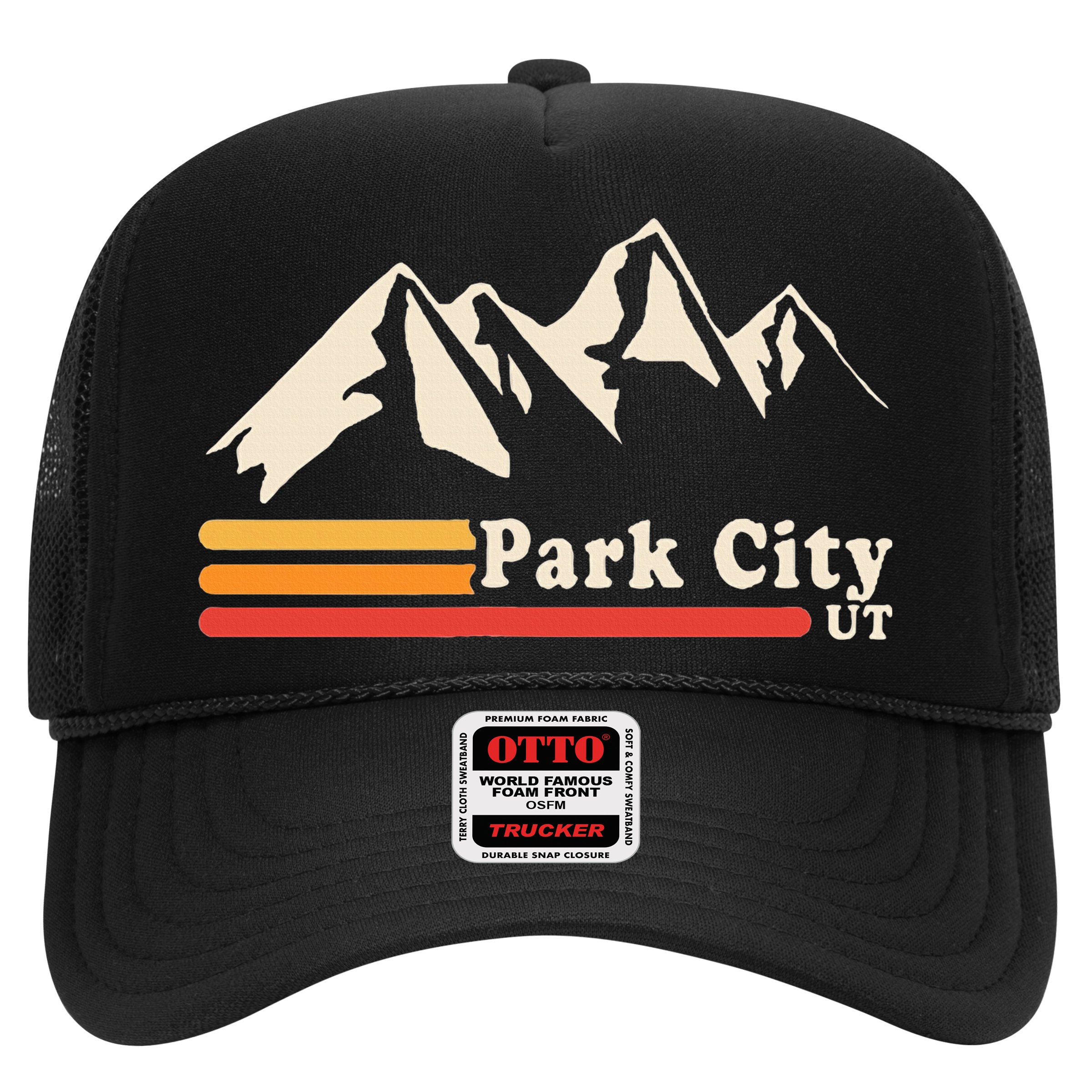 Retro Park City Utah Mountains Ski Hat