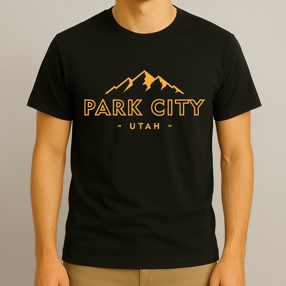 Retro Park City Utah Souvenir Mountain Hiking T-Shirt