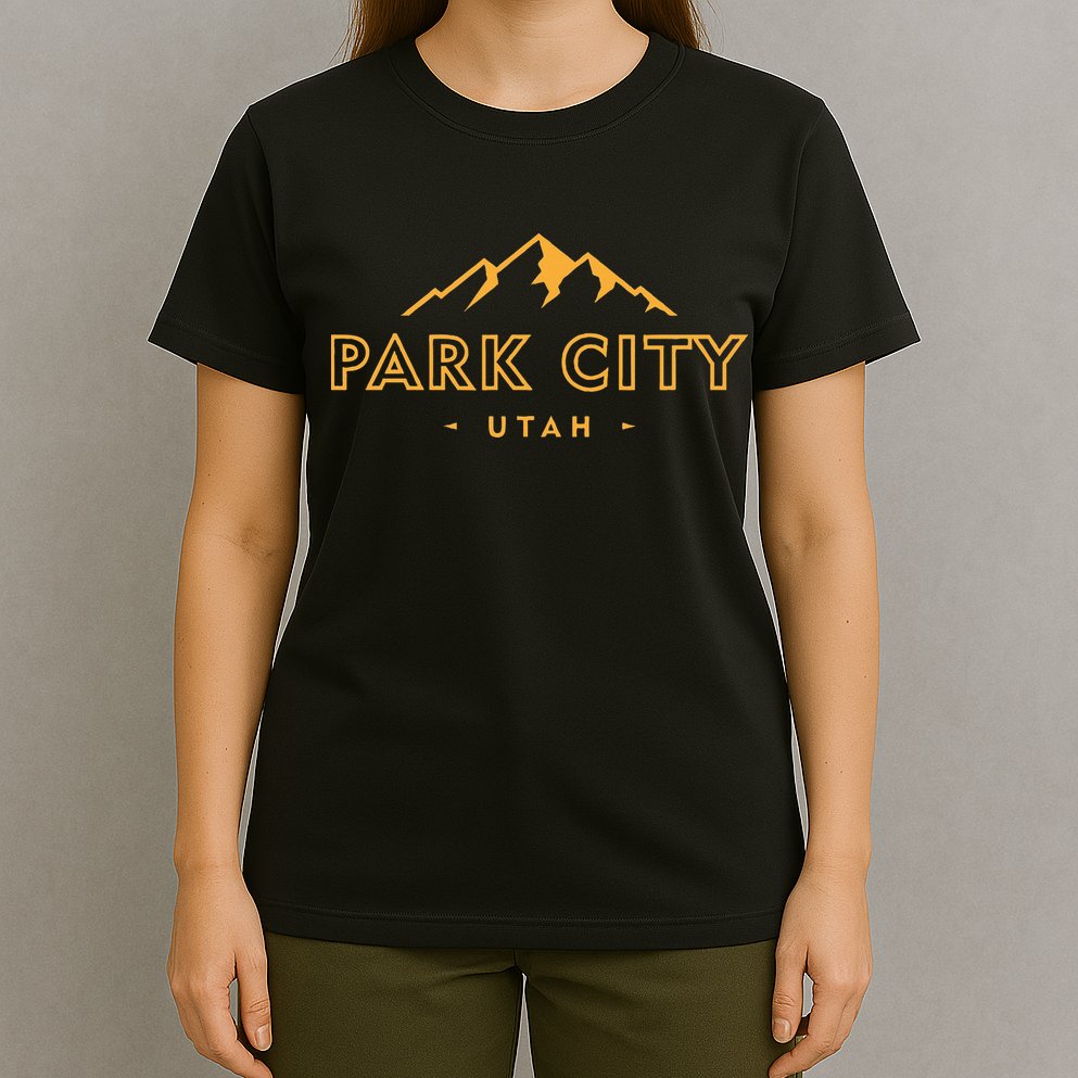 Retro Park City Utah Souvenir Mountain Hiking T-Shirt