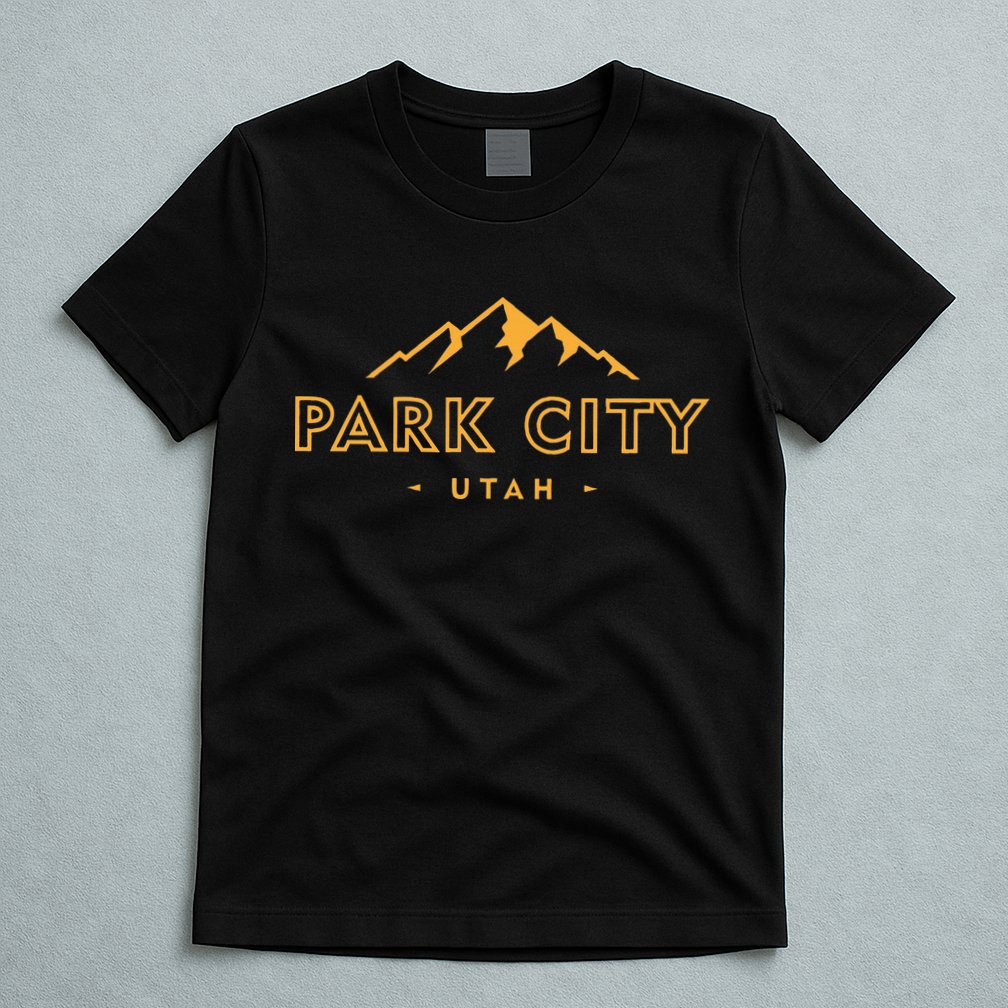 Retro Park City Utah Souvenir Mountain Hiking T-Shirt