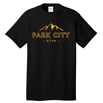 Retro Park City Utah Souvenir Mountain Hiking Tall T-Shirt