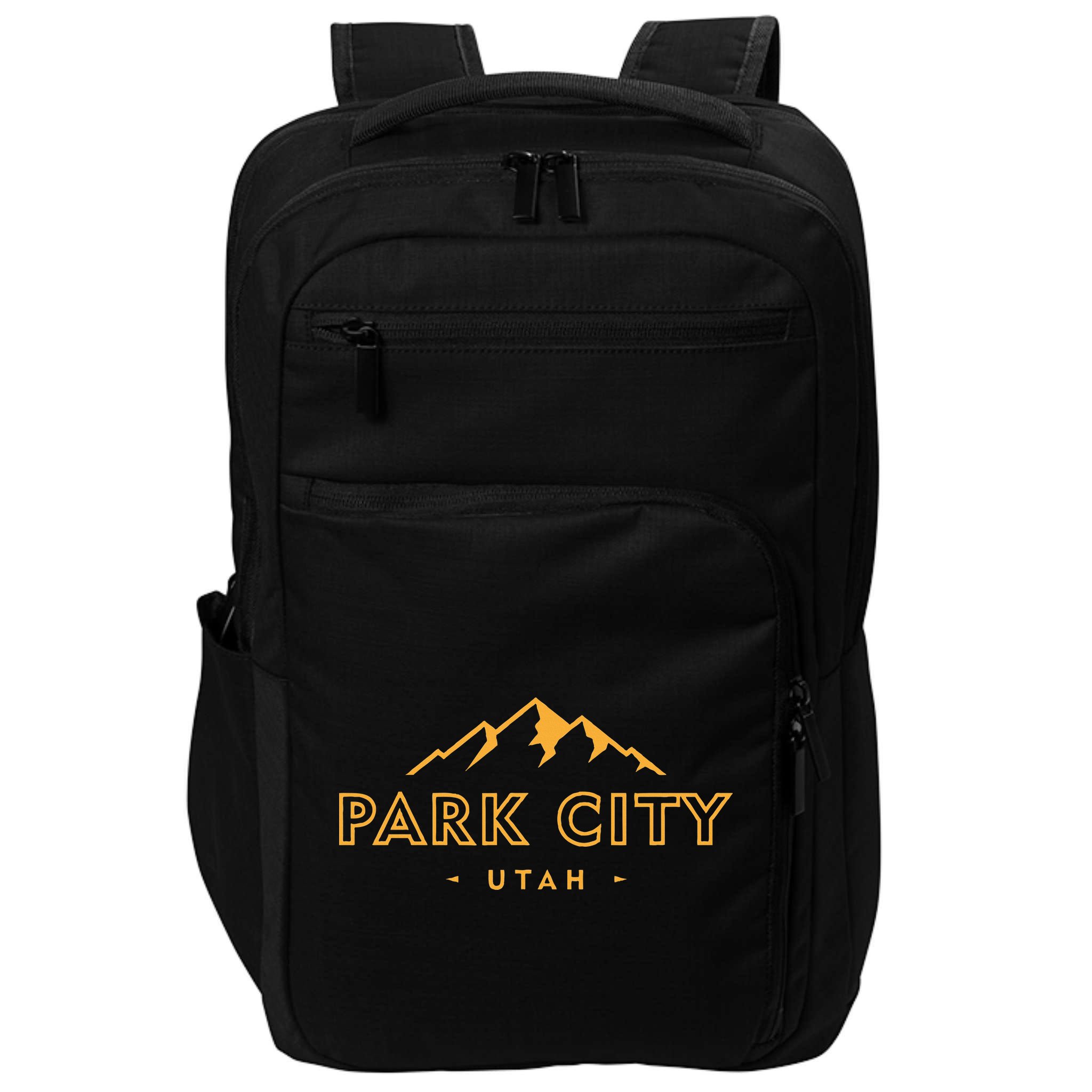 Retro Park City Utah Souvenir Mountain Hiking Impact Tech Backpack