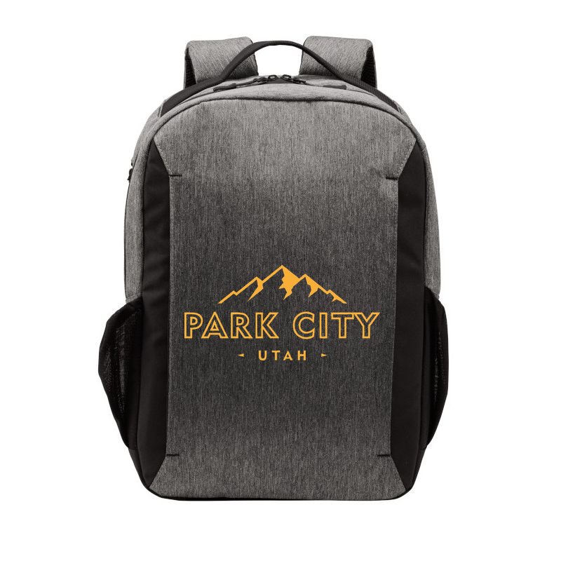 Retro Park City Utah Souvenir Mountain Hiking Vector Backpack