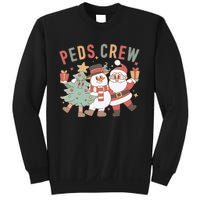 Retro Peds Crew Christmas Pediatric Nurse Nursing Group Sweatshirt