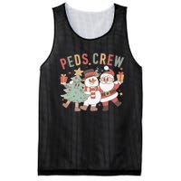 Retro Peds Crew Christmas Pediatric Nurse Nursing Group Mesh Reversible Basketball Jersey Tank