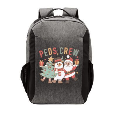 Retro Peds Crew Christmas Pediatric Nurse Nursing Group Vector Backpack